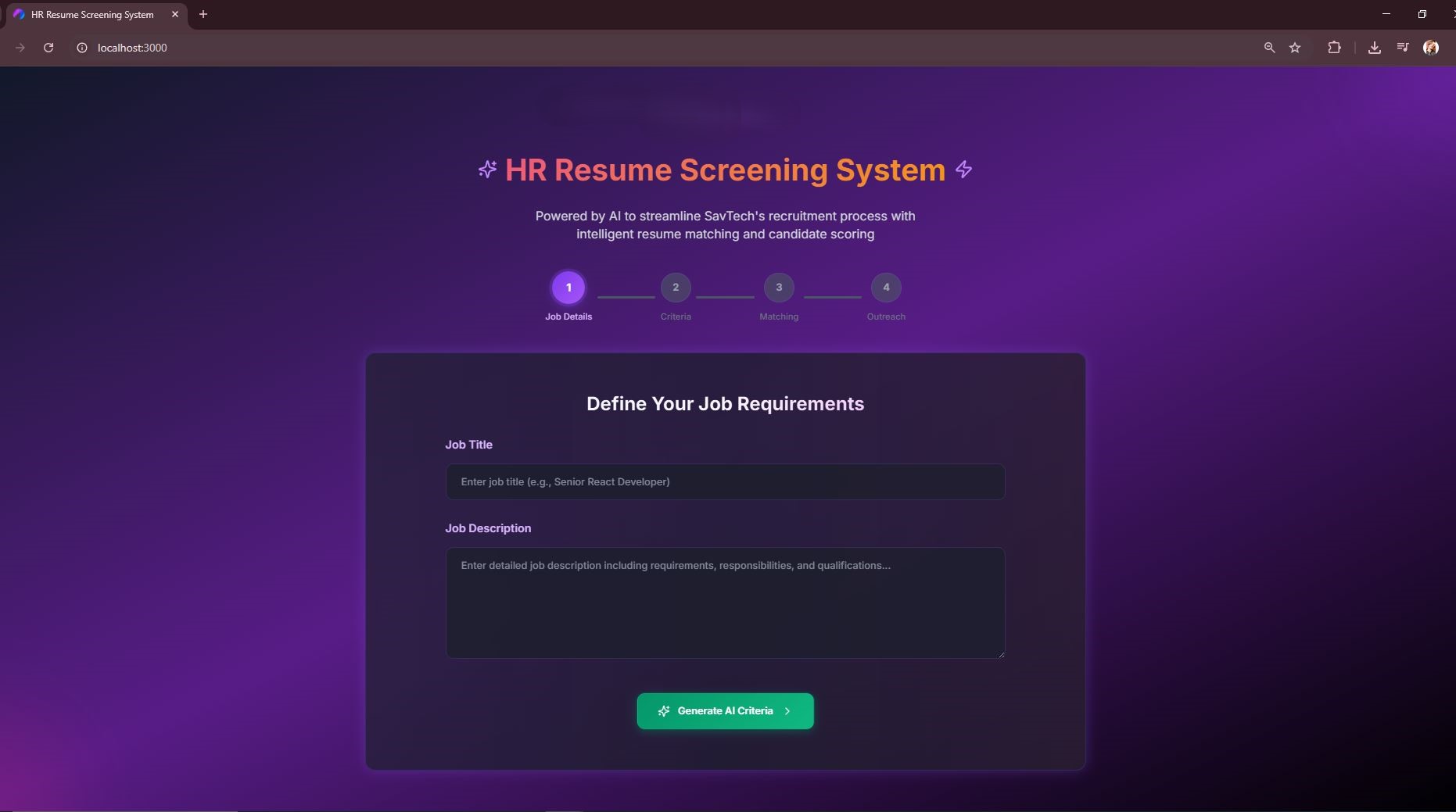 HR Resume Screening AI Tool